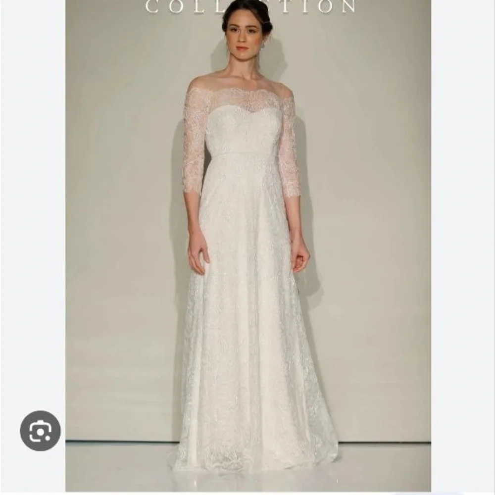 NEW BHLDN JENNY YOO CANDELA LACE WEDDING DRESS GOWN - Picture 3 of 13